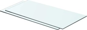 vidaXL Ράφια Πάνελ 2 τεμ. Διάφανα 60 x 25 εκ. Γυάλινα