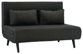 Καναπές Κρεβάτι Διθέσιος HM3077.03 Dark Grey Μέταλλο,Ύφασμα