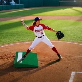 VEVOR 31 in Pitching Mound Portable Pitcher Mound Baseball Softball Training
