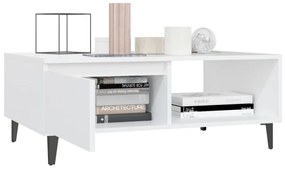 vidaXL Τραπεζάκι Σαλονιού Λευκό 90 x 60 x 35 εκ. από Μοριοσανίδα