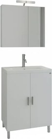 Drop Roma 70x39 White Gloss - Πάγκος με Νιπτήρα &amp; Κρυφοντουλαπο