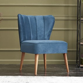 Καρέκλα Layla Megapap υφασμάτινη χρώμα μπλε 67x50x80εκ. - PRGP043-0005,2 - PRGP043-0005,2