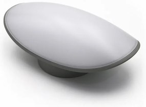 Adeleq LED Απλίκα Αλουμινίου 112x228mm 8W 3000K IP-54 Γκρι 3-11426