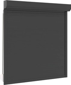 vidaXL Ρολό εισόδου Ανθρακί 140 x 150 cm Αλουμίνιο και Πολυουρεθάνη