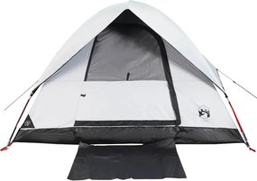 vidaXL Σκηνή Κάμπινγκ 2 Ατόμων Διάβροχη Λευκή Ύφασμα Συσκότισης