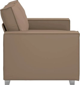vidaXL Διθέσιος καναπές Καπουτσίνο 160 cm Τεχνητό Δέρμα