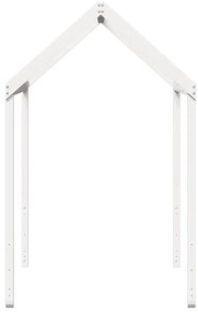 vidaXL Οροφή Κρεβατιού Παιδική Λευκό 217x95,5x159εκ. Μασίφ Ξύλο Πεύκου