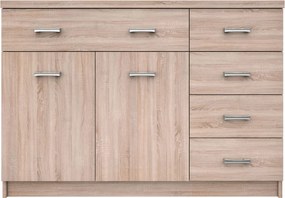 Μπουφές ΚΟΜ2D5S 120x33x85εκ Sonoma TO-KOM2D5S