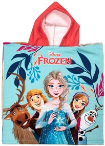 Πόντσο Θαλάσσης Quick Dry Disney Home Frozen 27 50X100 Sky Blue 100% Microfiber - Disney Home