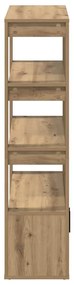 vidaXL Πλαϊνό γραφείο artisan δρυς 30 x 80 x 119.5 εκ