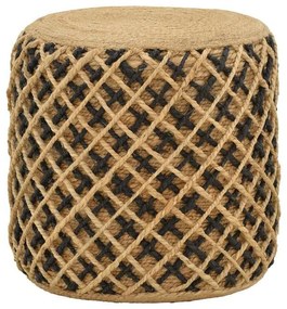 Stool Nelly Inart natural 100% jute 40x40x40cm 40x40x40 εκ.