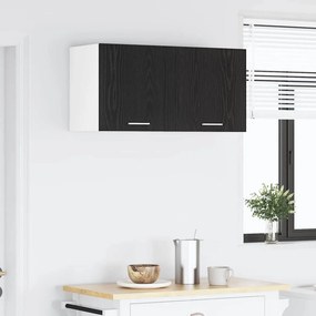 vidaXL Κρεμαστό ντουλάπι 2 pcs Μαύρος Δρυς και Λευκό 40 x 31 x 40 εκ.