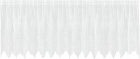 vidaXL Κουρτίνα Δαντέλας Λευκό 120 x 400 cm Πολυεστέρας