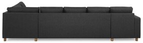 Γωνιακός Καναπές Scandinavian Choice C157, Δρυς, Ανθρακί, 344x199x80cm, Πόδια: Ξύλο | Epipla1.gr