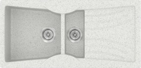 Sanitec Classic 329 (104×51) - Γρανιτένιος νεροχύτης - Granite WHITE