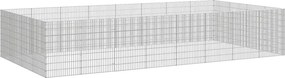 vidaXL Περίφραξη Ζώων Ελεύθερης Βοσκής 24 Πάνελ 54x80 εκ. Γαλβ. Σίδερο