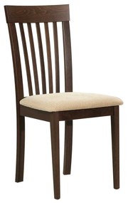 Καρέκλα Corina Σκ.Καρυδί-Εκρού Ε7684,2 46X54X95 cm Σετ 2τμχ Ξύλο,Τεχνόδερμα
