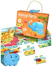 ΠΑΖΛ 24 ΤΕΜ ANIMAL PARTY 20x15x6cm ToyMarkt 891770