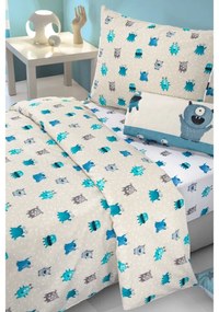 Σετ Σεντόνια Μονά Monsters Blue 2x(165x250) + 1x(50x70) - Saint Clair