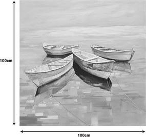 Πίνακας σε καμβά Boatty Inart 100x3x100εκ