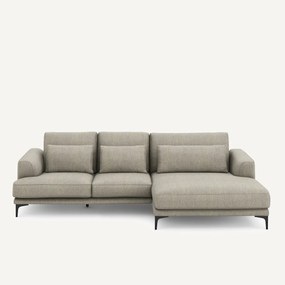 Γωνιακός καναπές XL δεξιός σε ύφασμα tweed, MARSILE