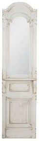 Καθρέπτης Τοίχου Πόρτα Sluys 44520 46x13x182cm White Artekko Wood