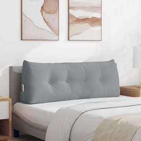vidaXL Μαξιλάρι Πλάτης Ανοιχτό γκρι 120 x 50 x 24 cm ύφασμα
