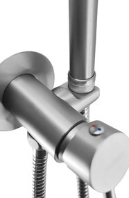 BRUNO εντοιχιζόμενη μπαταρία μπιντέ M61763, αναμεικτική, ασημί