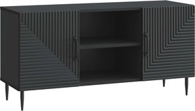 vidaXL Ντουλάπι TV 102 x 34,5 x 50 cm Μαύρο Επεξεργασμένο Ξύλο
