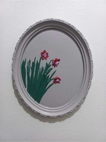 Stewehome οβάλ διακοσμητικό τοίχου από πέτρα 21x17 cm
