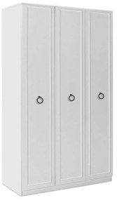 Ντουλάπα Ρούχων Hampton 0241425 Τρίφυλλη 103x52x185cm White Τρίφυλλη