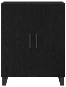 vidaXL Highboard Επιτοίχιο 2 pcs Μαύρη δρυς 69.5 x 34 x 180 εκ.