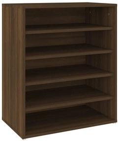 vidaXL Παπουτσοθήκη Καφέ Δρυς 60x35x70 εκ. από Επεξεργασμένο Ξύλο