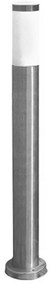 Adeleq Φωτιστικό Inox Κολώνα Κύλινδρος Ντουί Ε27 H30cm 4-921
