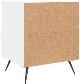 vidaXL Κομοδίνο Λευκό 40 x 35 x 47,5 εκ. από Επεξεργασμένο Ξύλο