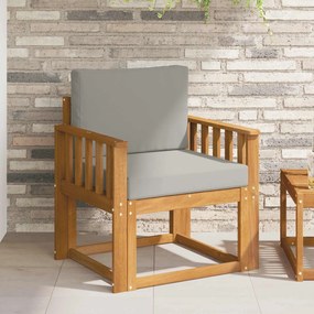 vidaXL Εξωτερικός καναπές Στερεό Ξύλο Ακακίας και Πολυεστέρ