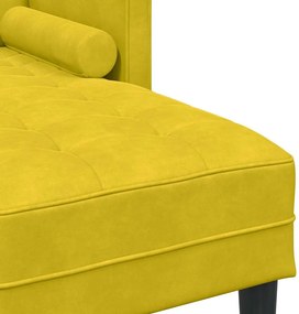 vidaXL Σετ Καναπέ με μαξιλάρι Κίτρινο Πολυεστέρας