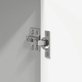 vidaXL Πλαϊνό γραφείο Λευκό 98,5 x 33 x 80 εκ Επεξεργασμένο Ξύλο