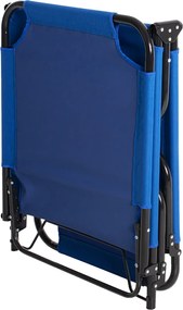 ΞΑΠΛΩΣΤΡΑ ΜΕΤΑΛΛΙΚΗ KALYNDA ΜΑΥΡΗ ΜΕ ΜΠΛΕ ΥΦΑΣΜΑ HM5278