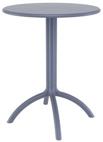 SIESTA OCTOPUS Φ60Χ75εκ.DARK GREY ΤΡΑΠΕΖΙ ΠΟΛ/ΝΙΟΥ Φ60X75εκ.20.0166
