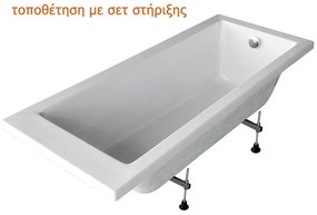 Σετ Στήριξης  Μπανιέρας 160*90cm Sirene FTS-CO