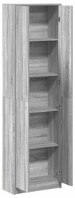 vidaXL Ντουλάπι Γκρι sonoma 55 x 25 x 189 εκ. Επεξεργασμένο ξύλο