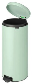 Κάδος με πεντάλ Brabantia NewIcon 1008851, 30 l, Εύκολο κλείσιμο, Αντιολισθητική βάση, Ανοιχτό πράσινο