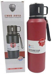 ΑΝΟΞΕΙΔΩΤΟ ΘΕΡΜΟΣ ΚΟΚΚΙΝΟ1500ml ΜΕ ΚΑΠΑΚΙ-ΚΟΥΠΑ XZ-7809-1-XZ-7809-1
