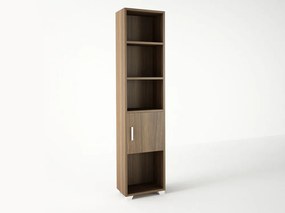 Βιβλιοθήκη σε χρώμα καρυδί 40x30x180  SB 13-KARYDI