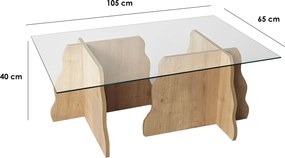 Coffee Table Canyon - Sapphire Oak, Transparent Sapphire Oak
Transparent