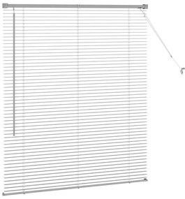 vidaXL Ρολό Παραθύρου με κουρτίνες Ασημί 110 x 130 cm Αλουμίνιο