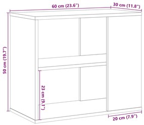 ΒΟΗΘΗΤΙΚΟ ΝΤΟΥΛΑΠΙ ΑΡΤΙΣΙΑΝΗ ΔΡΥΣ 60X30X50ΕΚ ΕΠΕΞΕΡΓΑΣΜΕΝΟ ΞΥΛΟ 856493