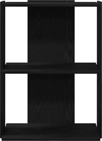 vidaXL Βιβλιοθήκη 3 Επιπέδων Μαύρη 60x30x80 εκ. από Επεξεργ. Ξύλο