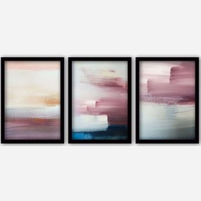 Κάδρα (Σετ 3Τμχ) 364LUL1405 35x45cm Multi Wallity Vertical Plastic,Mdf
